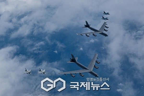 한미일 공중훈련 사진.(사진=국방부 제공)