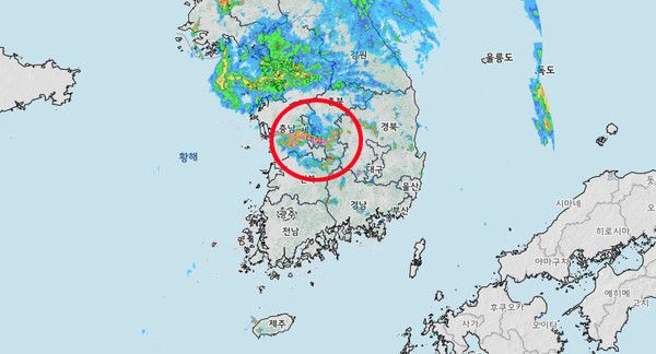 14일 오후 4시 기준 (사진=기상청 제공)