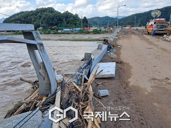 상면 항사리 조정천 대보교.(사진.이운안 기자)