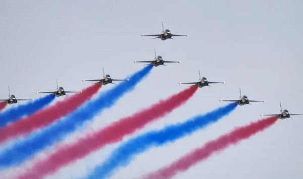 블랙이글스 에어쇼 자료사진, 일정 시간 (블랙이글스 SNS)