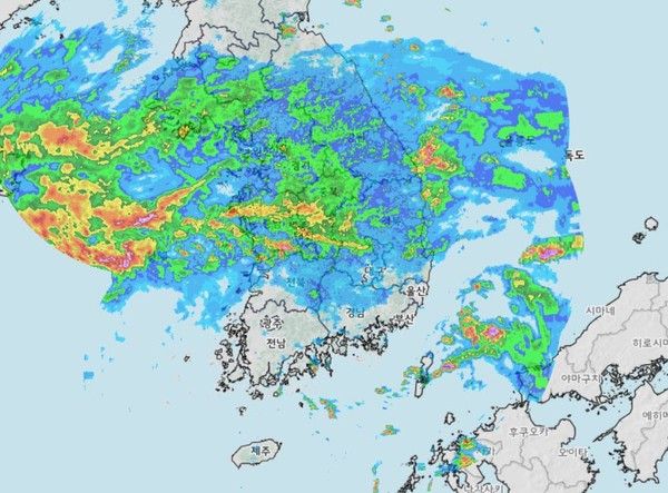 12일 오후 8시 30분 기준 (사진=기상청 제공)