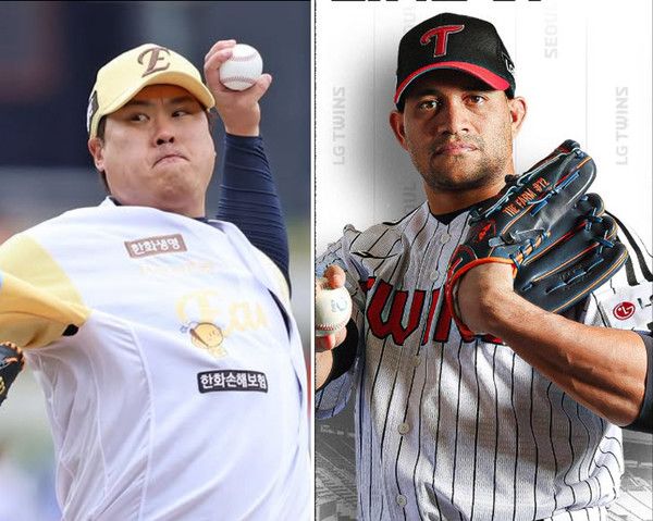 류현진, 치리노스 (사진=한화이글스SNS, LG트윈스SNS)