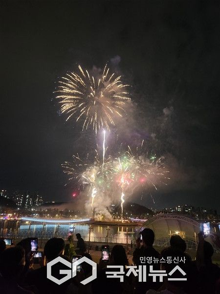 갑천생태호수공원 불꽃축제, 불꽃쇼 (사진=국제뉴스 DB)