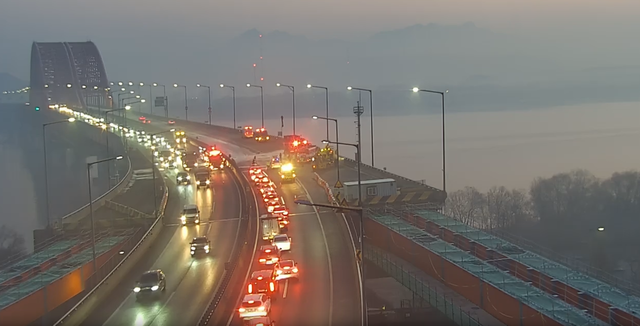 강서구 방화대로 차량 화재 (사진=국토교통부 제공)