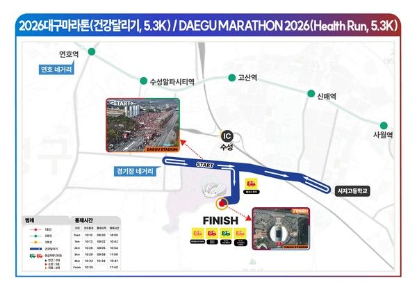 2026 대구마라톤 코스 건강달리기 (사진=대구마라톤 홈페이지)