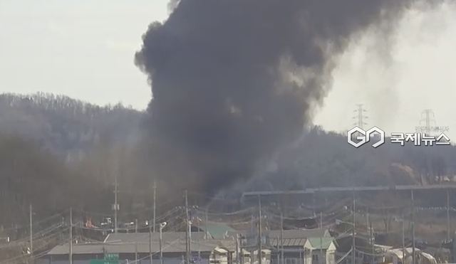 경기도 남양주시 진건읍 신월리 창고 화재 사고 현장 (사진=국토교통부 제공)