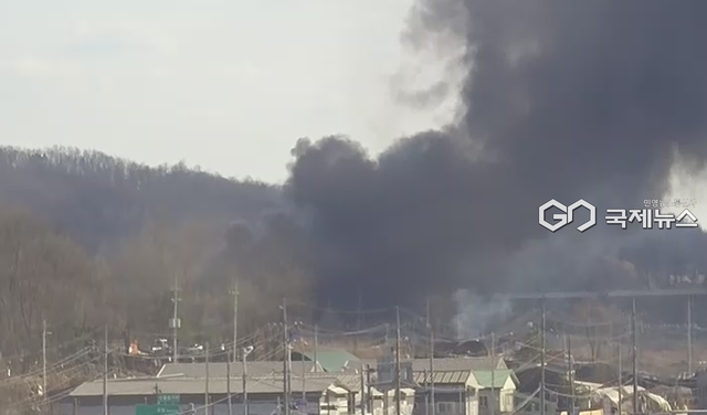 경기도 남양주시 진건읍 신월리 창고 화재 사고 현장 (사진=국토교통부 제공)