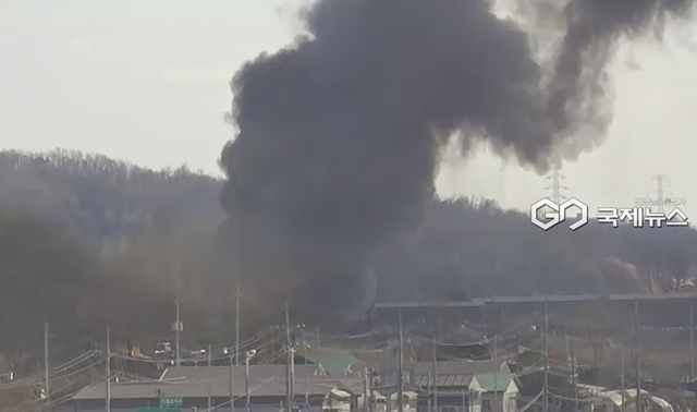 경기도 남양주시 진건읍 신월리 창고 화재 사고 현장 (사진=국토교통부 제공)