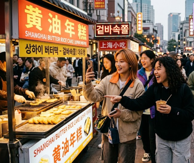 상하이 버터떡을 쫓는 '유행' 선호 시대 (사진=기사의 이해를 돕기 위해 AI로 제작된 이미지 입니다)