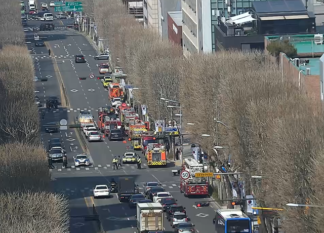 서울 서초구 방배동 화재, 불 (사진=경찰청 UTIC 제공)