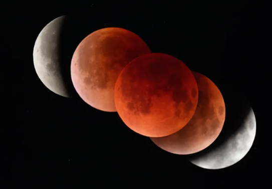 지난해 9월8일 일어난 개기월식 사진/ 전영범 한국천문연구원 책임연구원 촬영
