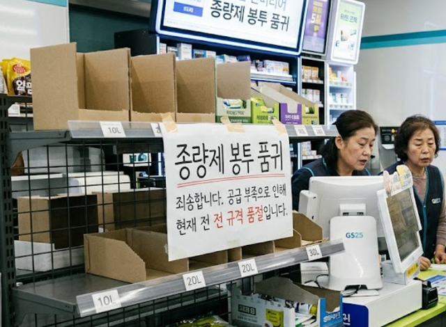 종량제 봉투 품귀 현상 (사진=기사의 이해를 돕기 위해 AI로 제작된 이미지 입니다)