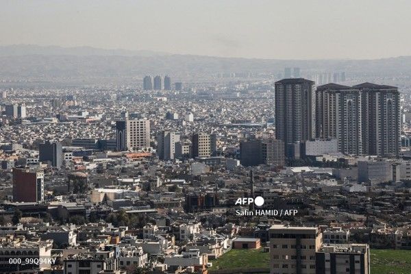 이라크 북부 쿠르드 자치 지역의 수도 에르빌. 국제뉴스/AFP통신