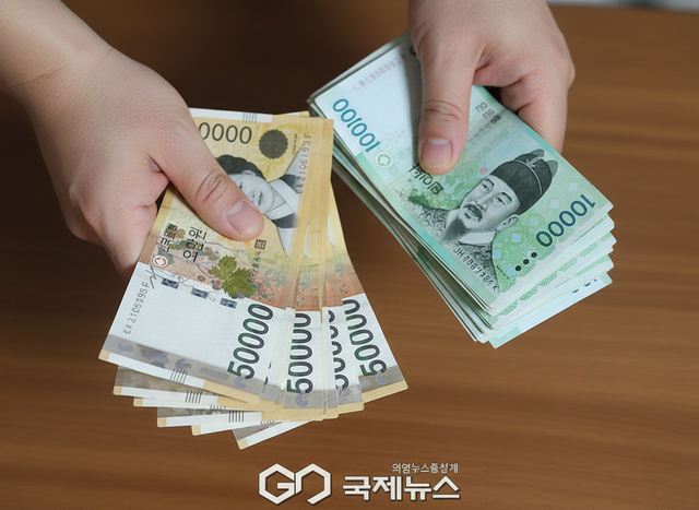 민생지원금, 3차 소비쿠폰, 현금, 현찰, 5만원 (사진=국제뉴스DB)