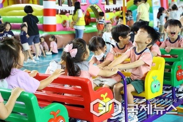 어린이집 놀이 체육행사 모습(사진=충주시) / 본 기사와 무관한 사진입니다.