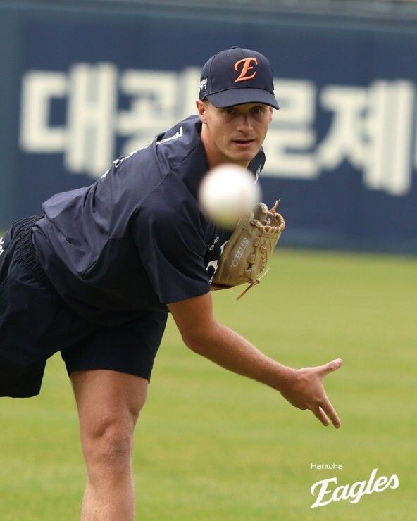 한화 이글스 새로운 외국인 투수 잭 쿠싱 (사진=한화이글스 제공)