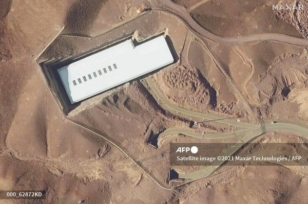 맥사 테크놀로지스가 제공한 이 위성 사진은 2025년 2월 12일 촬영됐으며, 수도 테헤란 남쪽에 위치한 포르도 우라늄 농축 시설의 전경을 보여준다. 국제뉴스/AFP통신