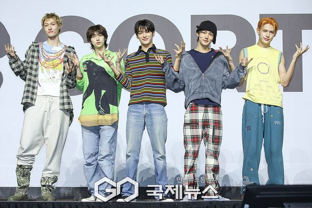 ▲ 보이그룹 코르티스(CORTIS) 마틴, 주훈, 건호, 성현, 제임스 / ⓒ이대웅 기자