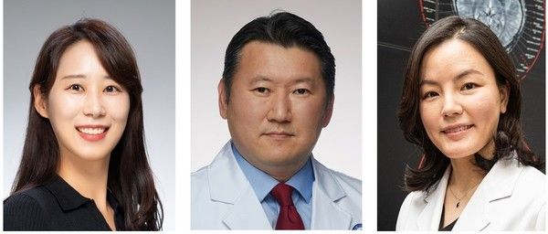 대기오염 물질이 치매 위험을 높인다는 연구 결과를 발표한 조재림, 김창수(연세대 의대), 노영(가천대 길병원) 교수.(왼쪽부터)