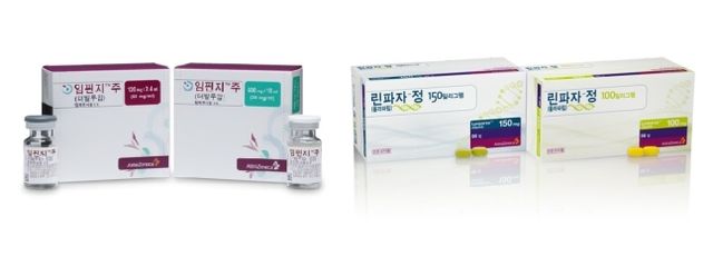 아스트라제네카의 면역항암제 임핀지와 표적항암제 린파자./아스트라제네카 제공
