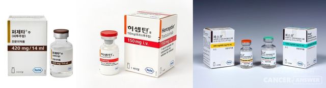 HER2 양성 조기 유방암 수술 후 보조요법으로 퍼제타(성분명 퍼투주맙)와 허셉틴(성분명 트라스투주맙)을 함께 쓰는 병용요법의 3상 임상연구의 10년 추적 관찰 연구 결과가 발표됐다고 한국로슈가 16일 밝혔다.&nbsp;‘퍼제타+허셉틴’을 기존 세포독성항암제와 함께 투여할 경우, 기존의 ‘허셉틴+세포독성항암제’ 병용요법에 비해 HER2 양성 조기 유방암 환자의 사망 위험이 17% 감소한 것으로 나타났다./한국로슈 제공