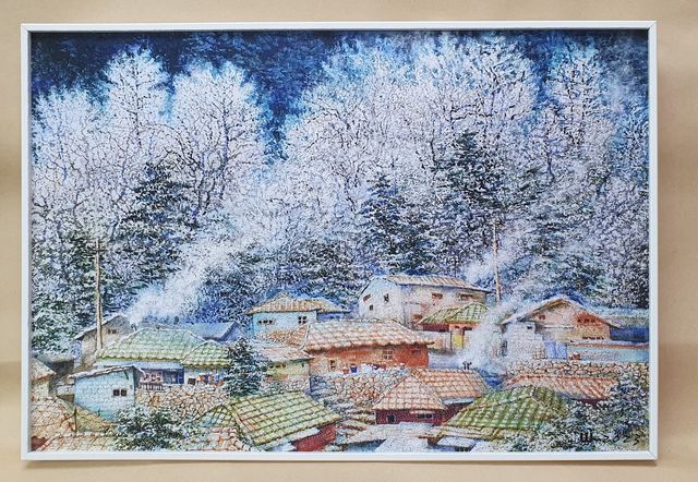 ‘앎경험자 나의 이야기’ 공모전 6회 수상자인 이하나 씨에게 전달된 시상품 '아침밥 21.' 예담라이프가 후원했으며, '아침밥 21'은 캔드림협동조합 조합원인 원정숙 작가의 작품이다. 원 작가는 홍대 미대(회화과) 출신으로 '밥향기 VI' '후두둑 비!' 등의 작품을 남겼다.