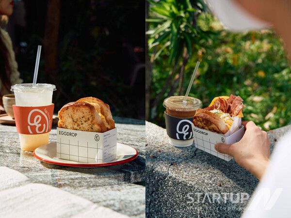 ‘갈릭 베이컨 치즈’ 에그 샌드위치를 비롯한 에그드랍의 대표 메뉴들