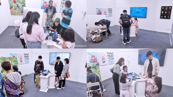 2023 아트부산에서 선보인 ASAN NFT & ASAN VERSE 전시·체험 부스