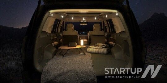디 올 뉴 싼타페 공간은 차박이 충분히 가능하다.