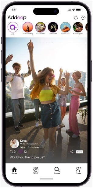 애딥의 소셜 미디어 플랫폼 ‘애딥’은 콘텐츠 인증 관리 시스템을 적용해 콘텐츠 사용자의 권리를 보호하면서 유통 정보를 바탕으로 타깃 광고를 삽입할 수 있다