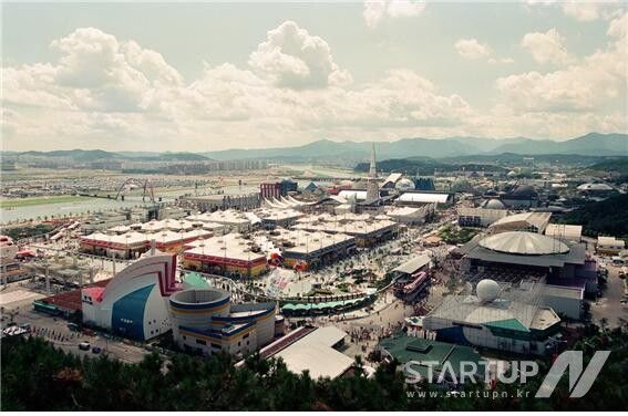 엑스포 93 행사장 및 부지 전경