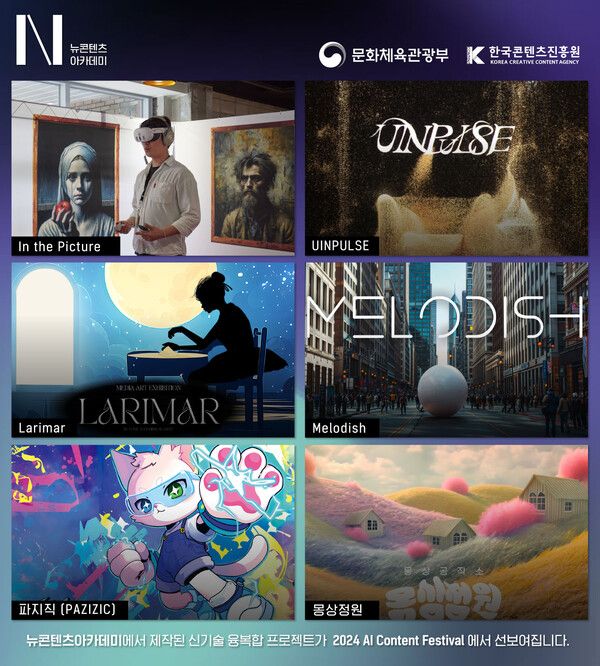 NCA 쇼케이스 프로젝트 6종 대표 이미지