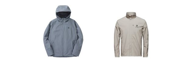 윈드스토퍼 바이 고어텍스 랩 소재를 적용한 (좌) 코오롱스포츠 ’윈드스토퍼 자켓’, (우) 블랙야크 ‘브리즈 WSP 자켓’