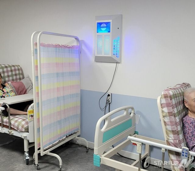 에어몬주식회사가 유성케어링 요양원에 설치된 '헬씨빌딩 솔루션'