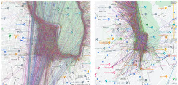 보물찾기 참가자들 이동동선 (제공=유니크굿컴퍼니)