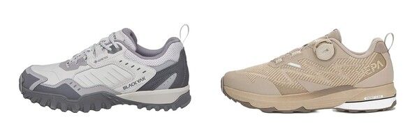 고어텍스 소재가 적용된 (좌) 블랙야크 ‘요크셔 더퍼스트 GTX’, 고어텍스 인비저블 핏 기술이 적용된 (우) 네파 ‘휘슬라이저 고어텍스'