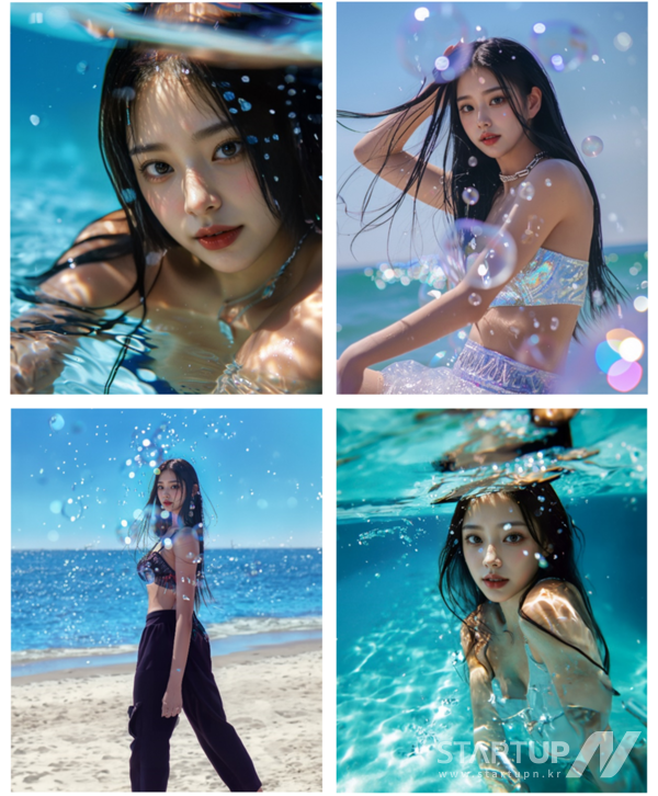 AI 버추얼 아티스트 ‘수비(suvi)’의 콘셉트 Water 포토(ⓒ스튜디오메타케이)