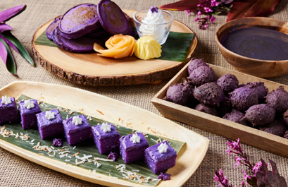 우베 팬케이크와 우베도너츠. (사진제공= 리조나레 괌 한국사무소)