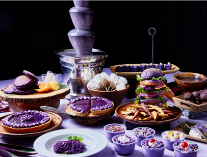 리조나레 괌 내 3곳에서 즐길 수 있는 다양한 우베 메뉴. (사진제공= 리조나레 괌 한국사무소)