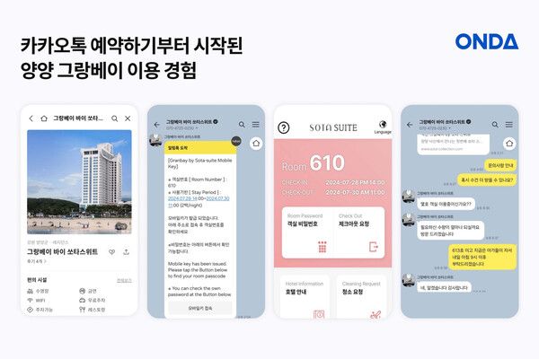 카카오X온다, 호텔 디지털 전환 성공 및 다이렉트 부킹 500%▲