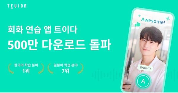 트이다, 글로벌 누적 다운로드 500만 돌파… 인터랙티브 회화 학습으로 ‘에듀테크 한류’ 이끈다