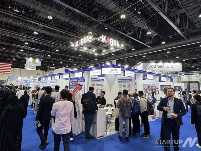 ADIPEC 전시회 한국관 현장 모습