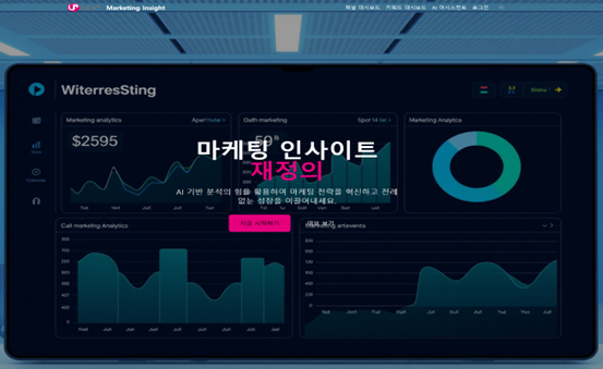 AI 콘텐츠 마케팅 인사이트 서비스 구현 모습 (제공=위시)