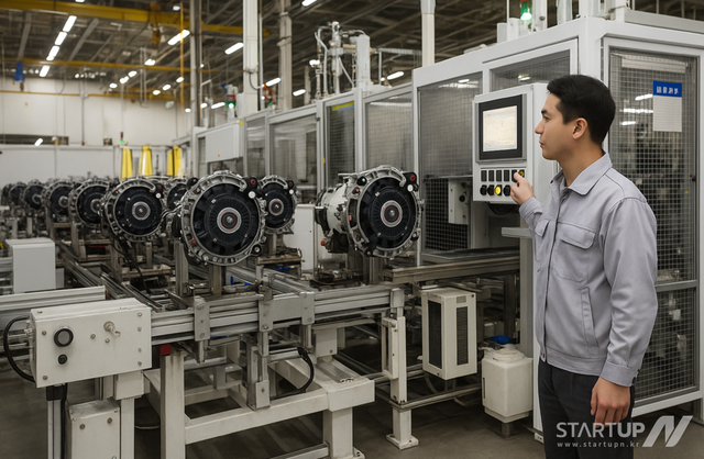 제조 공장에서 사람이 부품 검수를 진행하고 있는 현장 모습(사진=디플리)