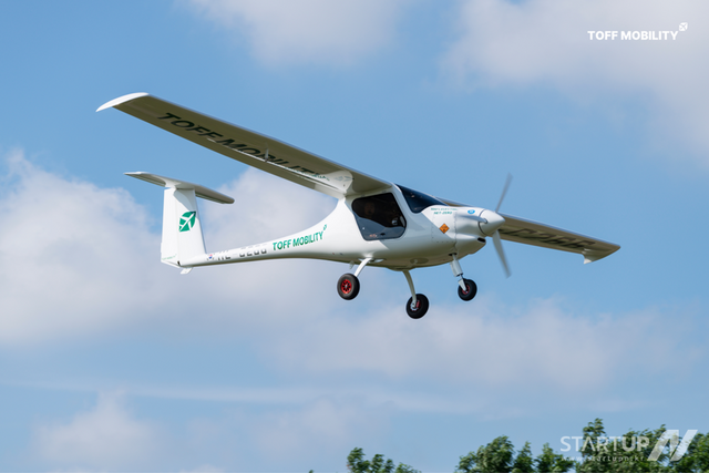 토프모빌리티의 전기비행기 사진