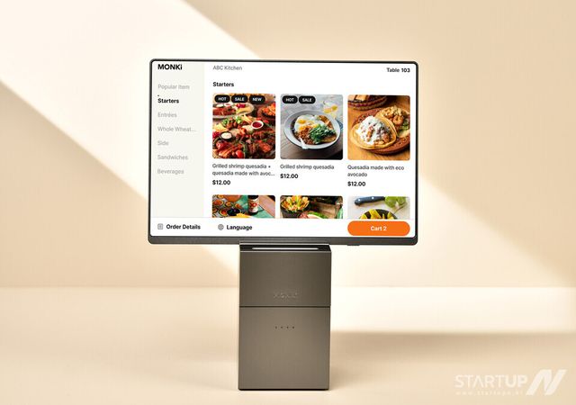 먼키 무선올인원 테이블오더, 미국 프랜차이즈 본사 제공.. “해외에서 호평”