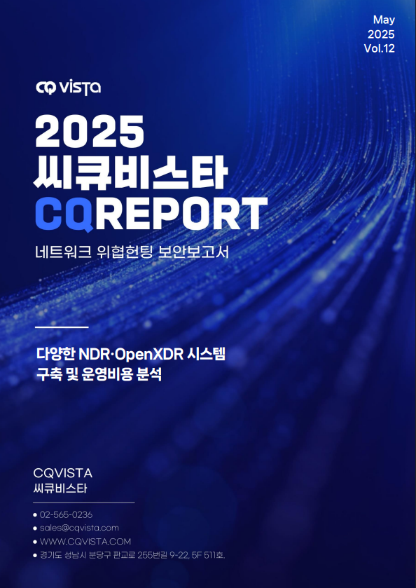 씨큐리포트 '보안시스템 분석보고서' 표지. (제공= 씨큐비스타)