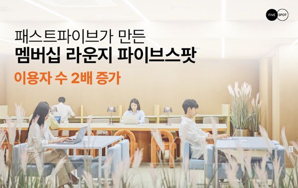 패스트파이브 ‘파이브스팟’ 2배 성장… “N잡러·프리랜서·이직 증가 속 매출 65% 증가·월간 이용자 수 2배 확대”