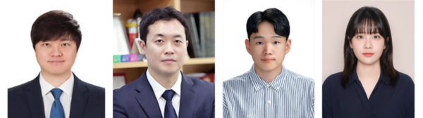 왼쪽부터 미메틱스 박형기 대표, 성균관대학교 화학공학과 방창현 교수, 송민우 박사과정, 이지현 박사 (제공=미메틱스)