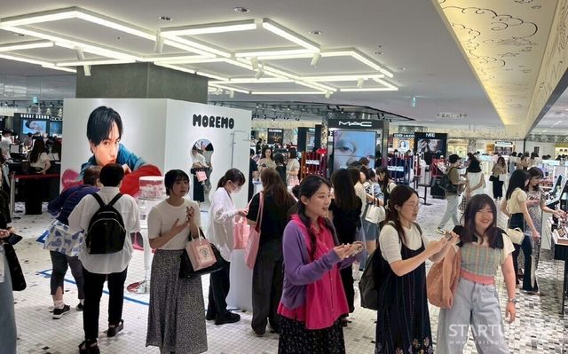 시부야에서 열린 모레모 팝업스토어가 일본 소비자들로 북적이고 있다. (제공= 세화피앤씨)